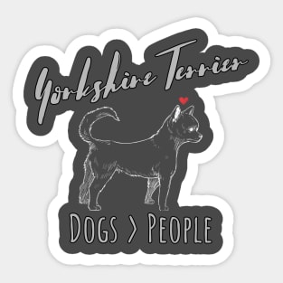 Yorkie - Dogs > People Sticker